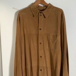 Suede soft brown shirt